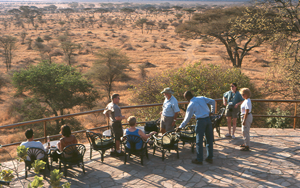 group on balcony